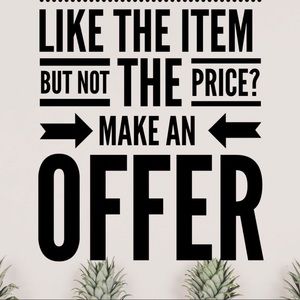 Doesn’t hurt to make an offer❤️